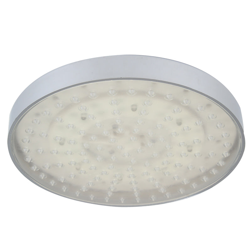 360 Adjustable 8 Inch LED Round Chrome Rain Bathroom Shower Head Rainfall 7 Color Changing Bath