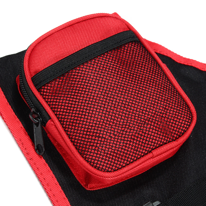 3 Tube Hip Quiver Archery Holder Bag with Adjustable Waist Belt Black