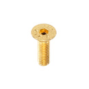 Suleve M3AH1 10Pcs M3*10 Countersunk Head Hex Socket Screws Steel Alloy Titanium Plating Gold