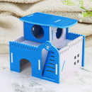 Hamster House Dual Layer Ladder Small Animal Pet Mouse Cage Castle Exercise Toys