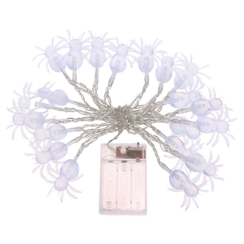 KCASA 2M 20 LED Halloween Spider String Lights LED Fairy Lights for Festival Christmas Halloween