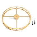 50CM/60CM Double Layer Wall Clock Creative Living Room Round Vintage Wrought Iron Wall Clock