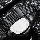GIMTO GM244 Men Watch Skull Pattern Steel Watch Band Male Quartz Wrist Watch