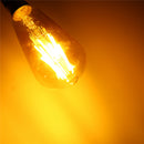 Dimmable Vintage ST64 B22 6W LED Squirrel Cage Edison Light Bulb Filament Lamp AC220V