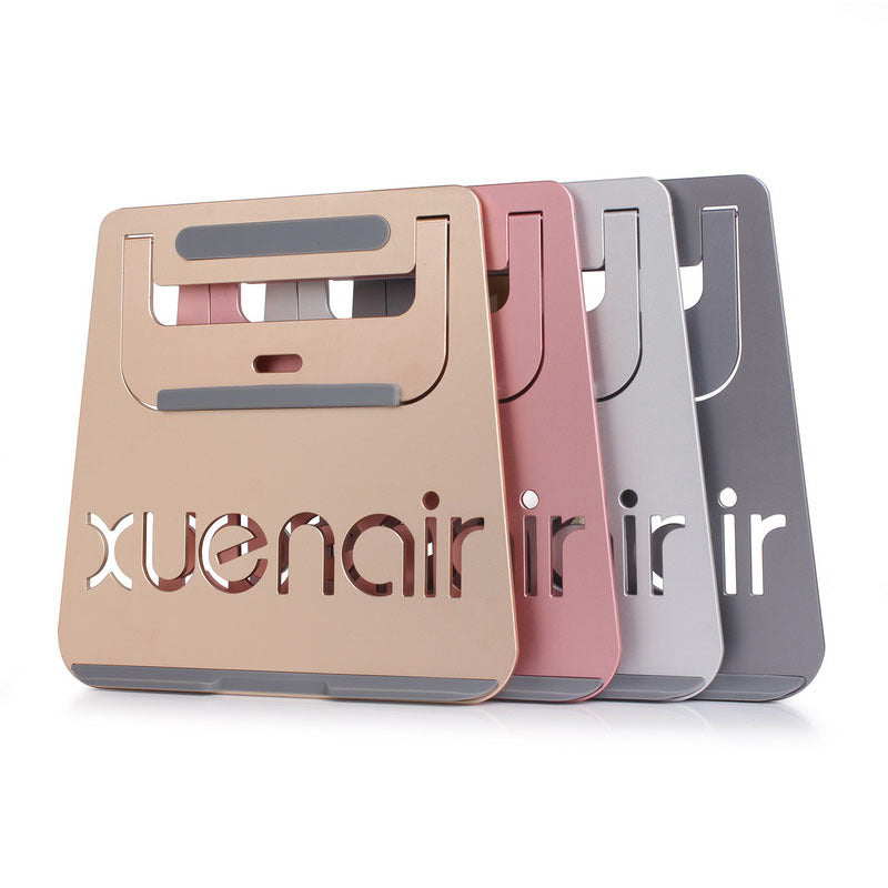 GAOJI XNR1 Foldable Laptop Stand Metal Laptop Bracket Height Adjustable Riser Portable Cooling Pad for 11-17 inch Laptops