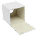 Square PU Leather Tissue Box Toilet Holder Cover Paper Case Home Decor Silver