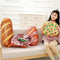 Creative Simulational Plush Bread Steak Pizza Shape Pillow Plush Nap Cushion Birthday Gift