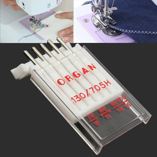 5Pcs 130/705H Organ Needles Stainless Steel Sewing Machine Needles For Household