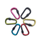 Aluminum Alloy Carabiner D-Ring Key Chain Shopping Cart Hook Outdoor