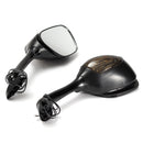 Pair LED Turn Signal Rear View Mirrors For Suzuki GSXR600 GSXR750 GSXR1000