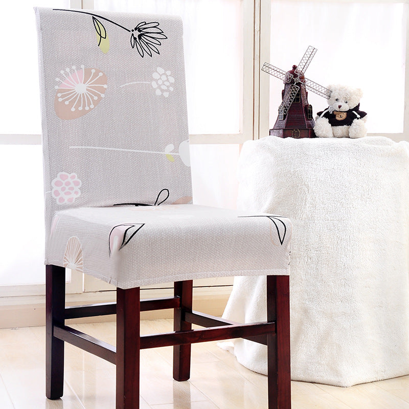 Household Chair Cover Elastic Anti-fouling Seat Sub-set Chairs Cover For Hotel Dining Office