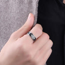 Roman Numerals Rotatable Stainless Steel Men Ring Retro Jewelry Gift