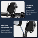 Baseus Universal Bike Motorbike Electric Vehicles Handlebar Phone Holder 360 Rotation for 4.7-6.5 Inch Smart Phone