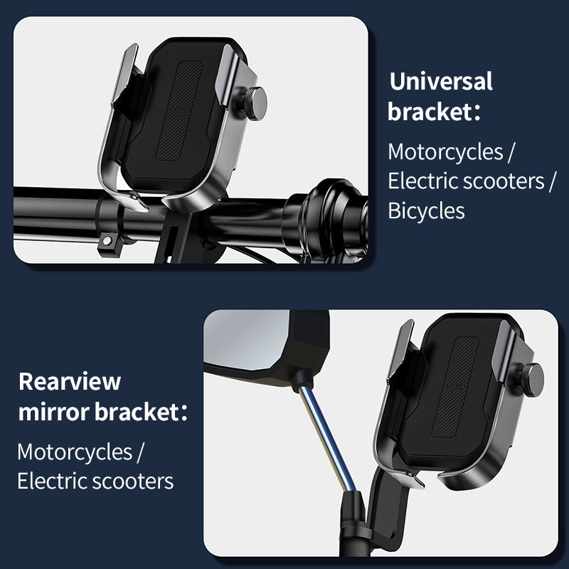 Baseus Universal Bike Motorbike Electric Vehicles Handlebar Phone Holder 360 Rotation for 4.7-6.5 Inch Smart Phone