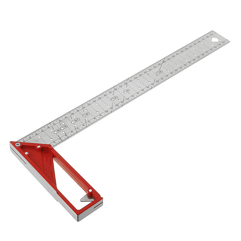 25-45cm Stainless Steel Precision Woodworking Square 90 Degree Angle Ruler Metric