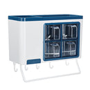 Kitchen Storage Rack Wall-mounted Cutlery Holder Towel Hanger Seasoning Storage Drawer Organizer
