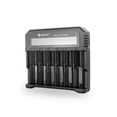 Eizfan 6 Slots Battery Charger LED Display Screen USB/EU/US Plug Small Li-ion Charger For 18650