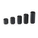 Suleve M3NH16 780Pcs M3 Nylon Screw Black Hex Screw Nut Nylon PCB Standoff Assortment Kit
