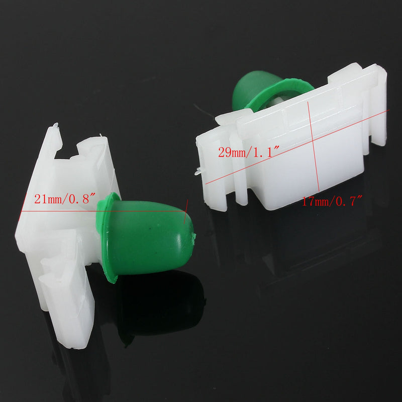 10pcs Car Door Bump Strip Fastener Clips Exterior Side Trim Moulding For BMW E36