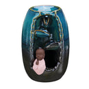 Ceramic Mountain Waterfall Smoke Backflow Incense Burner Cones Holder Decor