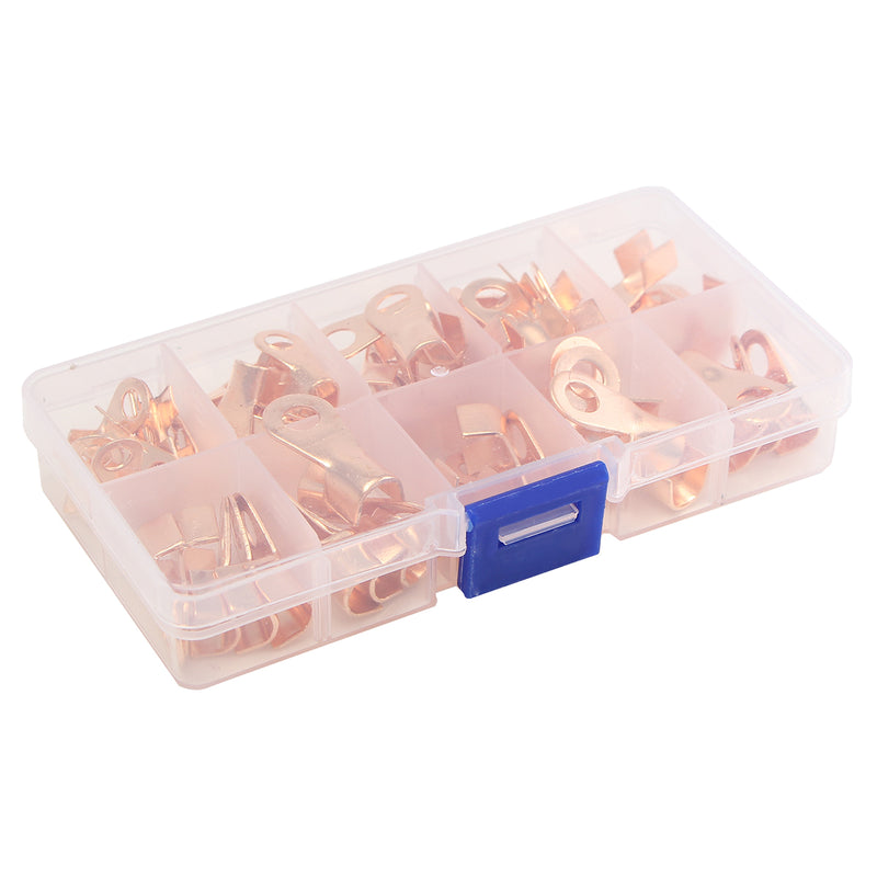 70pcs 10A 20A 30A 40A 50A OT Cable Wire Terminal Connector Copper Lugs