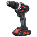 36V Dual-used Drill 2 Speed Electric Drill Charging Drill Lithium Power Drill Household Hand Drill