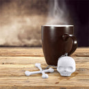 Cool Food-safe Silicone T-Bones Bones Skull Infuser Loose Leaf Tea Strainer Filter Infuser Diffuser