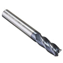 Drillpro 1-10mm 4 Flutes Tungsten Carbide Milling Cutter HRC50 Milling Cutter CNC Tool