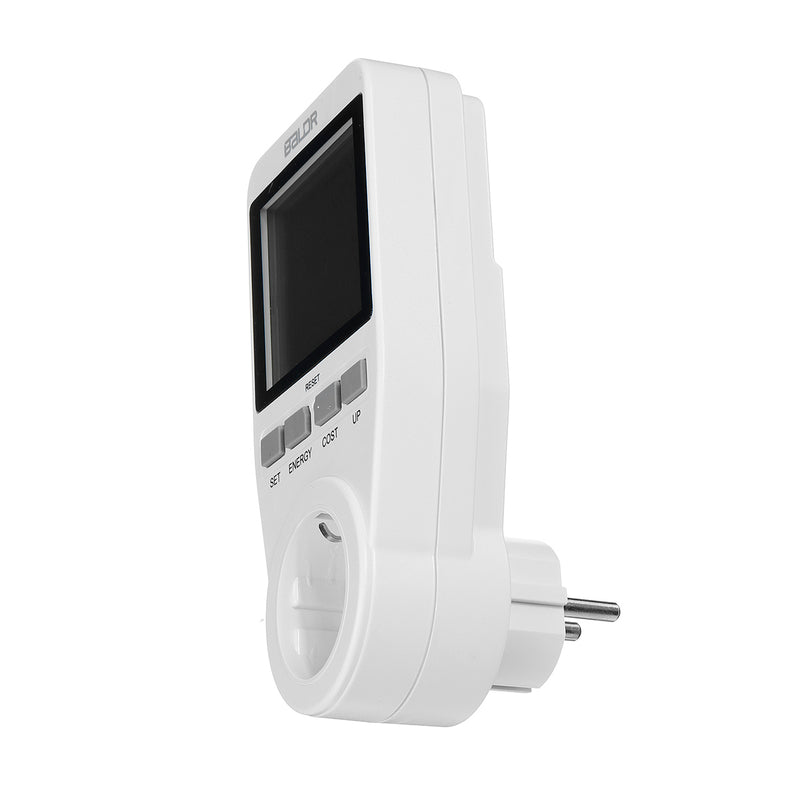 Smart Socket Large Screen Power Monitor Socket EU Plug Record Cumulative Kilowatt-hour Time and Electricity Expenses.