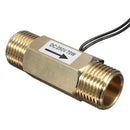 DN15 G1/2 Brass Water Flow Control Switch Magnetic Type Fluid Flowmeter Counter