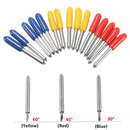 12mm Black Cutting Plotter With 5pcs Blades 30/45/60 Degree for Roland Vinyl Cutter Blade Holder