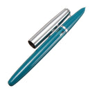 Wingsung 601 0.5mm Fine Nib Fountain Pen Metal ABS Body Silver Cap Office School Supplies