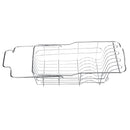 Stainless Steel Dish Drainer Drying Rack Holder Bowl Storage Basket Kitchen Sink Drain Shelf