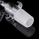 24/29 Glass Vacuum Adapter Air Exhaust Connector Right Angle Bend Two Sides Ears Ground Joint to Hose Connection