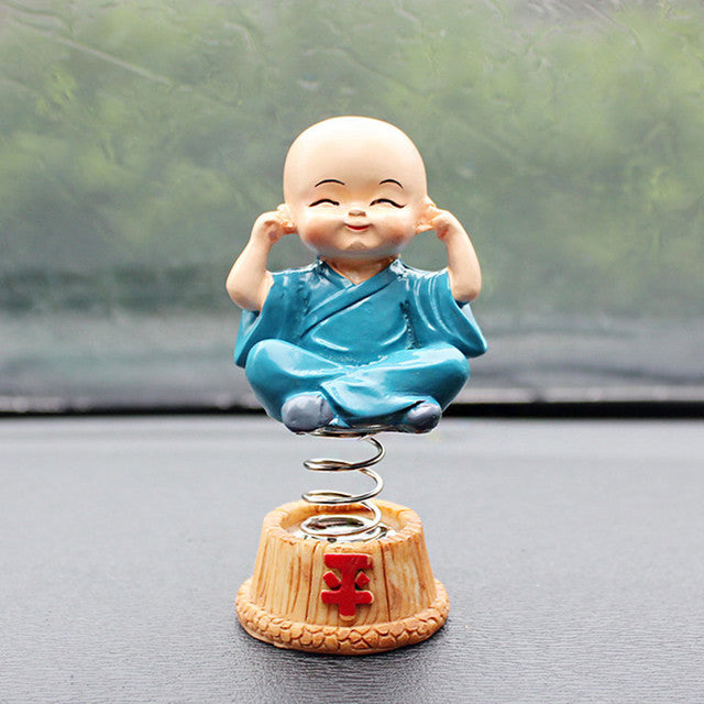 Car Decoration Four Is Not Small Monk Shaking Head Ornaments Creative Resin Car Car Shaking Head Ornaments