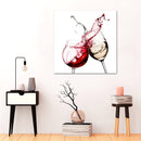 Red White Glasses Kitchen Wall Sticker Art Pictures Wall Art Prints Unframed