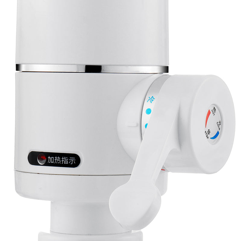 3000W Kitchen Bathroom Electric Hot Water Heater Faucet Instant Heating Tap