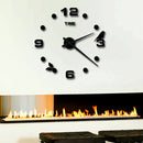 Emoyo JM008 Creative Large DIY Wall Clock Modern 3D Wall Clock With Mirror Numbers Stickers For Home Office Decorations