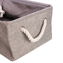 Linen Storage Baskets Waterproof Sundries Polyester Cotton Cloth Storage Basket
