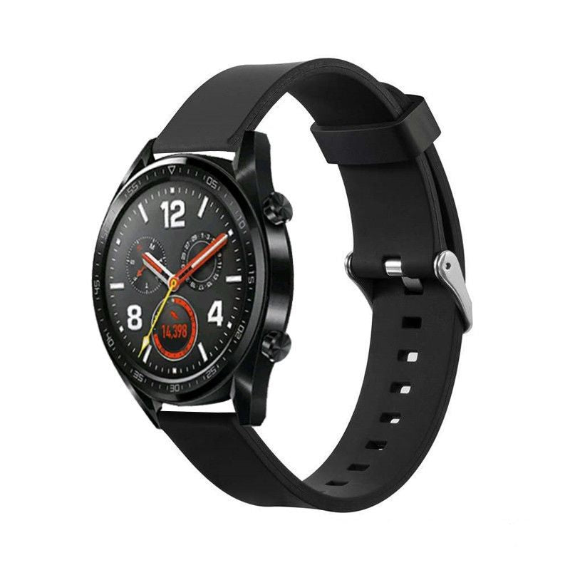 Bakeey Universal 22mm Replacement Silicone Stainless Steel Buckle Watch Band Strap for Huawei Watch GT Smart Watch