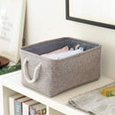 Linen Storage Baskets Waterproof Sundries Polyester Cotton Cloth Storage Basket