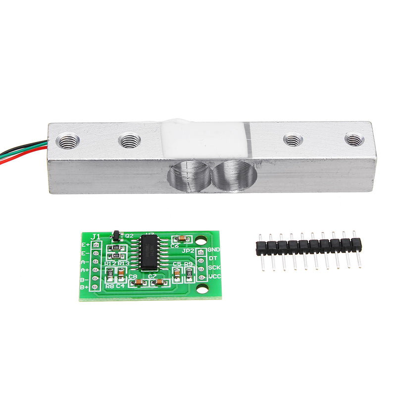 HX711 24bit AD Module + 1kg Aluminum Alloy Scale Weighing Sensor Load Cell Kit For