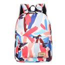 Canvas Backpack School Bag Camping Travel Bag Waterproof Graffiti 14 Inch Laptop Bag Shoulder Pack