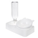 In 1 Cat Ears Shaped Cat Bowl and Bottle Pet Drinking Dispenser Feeder Fountain