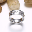 Trendy Golden Gear Ring Rotatable Silver Color Stainless Steel Rings for Men