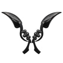 Universal Aluminum Skull Flame Rearview Wing Mirrors For Harley Motorcycle