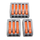 Excellway 60Pc 2/3/5 Hole Electrical Connectors Wire Block Electrical Wire Connector Terminal