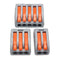 Excellway 60Pc 2/3/5 Hole Electrical Connectors Wire Block Electrical Wire Connector Terminal