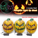 3 Flash Modes Halloween Pumpkin Light Up Mask LED Flash Cosplay Costume Party