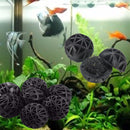 50Pcs 16mm Black Aquariums Ball Aquatic Creatures Bacteria Culture Ball for Fish Tank Filter